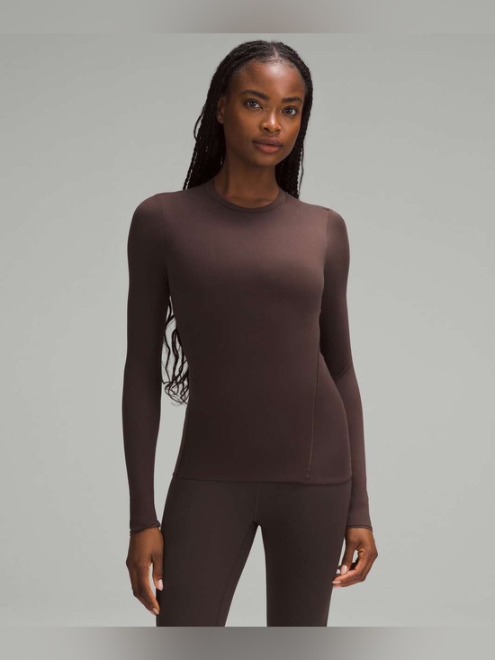 lululemon athletica Tops - Lululemon Athletica Espresso Brown Wundermost Ultra Soft Nulu Long Sleeve Shirt